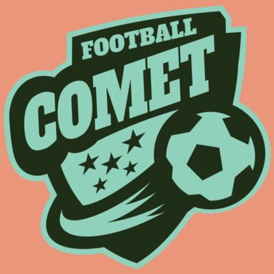 Comet Football logo template Thumbnail
