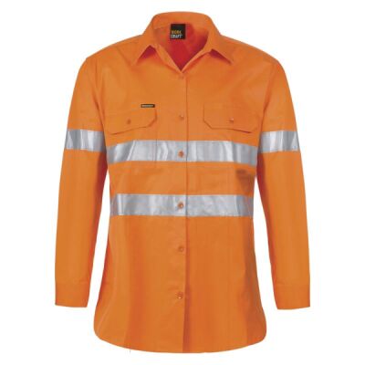 Womens Light Weight Hi Vis Shirt with CSR Tape Thumbnail
