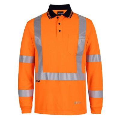 Hi Vis Long Sleeve NSW/QLD Rail Biomotion X-Back Polo Thumbnail