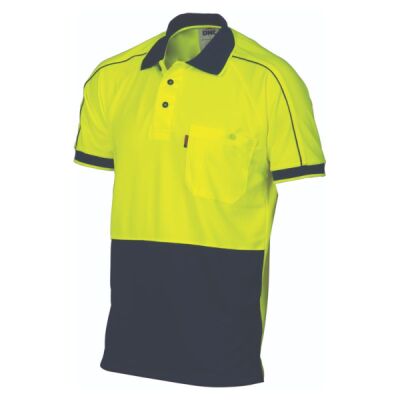 Hi Vis Cool Breathe Double Piping Polo Thumbnail