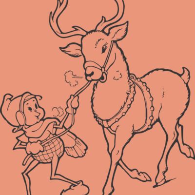 Elf and Reindeer 001 Thumbnail